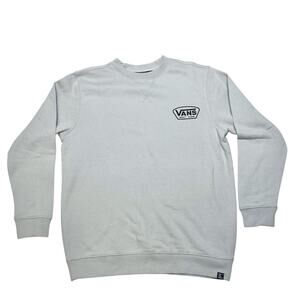 Vans Off The Wall Classic Pullover Sweater Youth Medium Gray Sweatshirt New